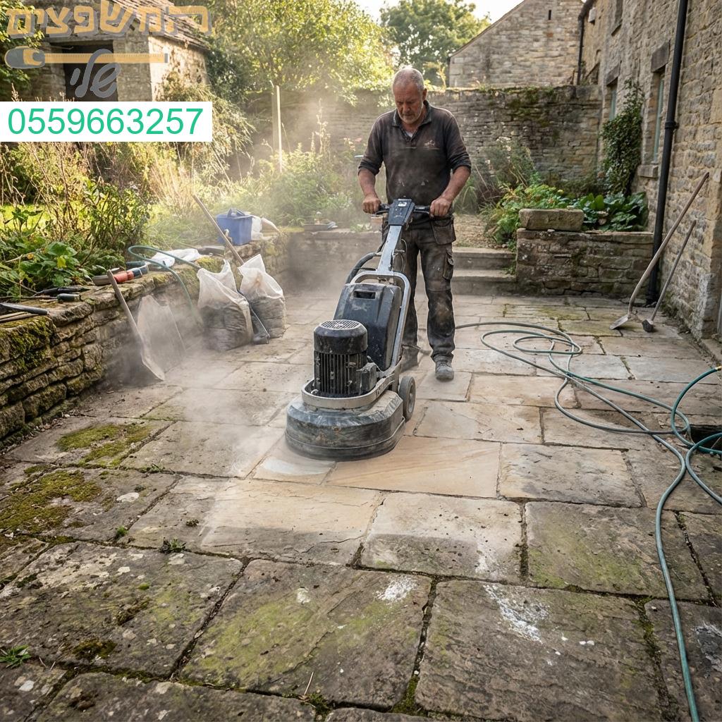 ליטוש וחידוש ריצוף חוץ ישן הופכים כל חצר למרחב מרהיב ויוקרתי.