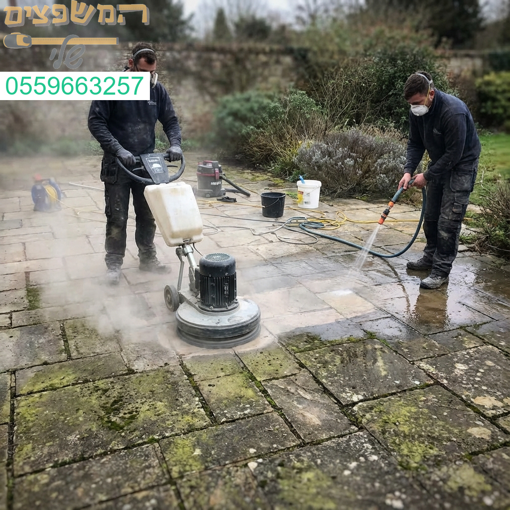 ליטוש מקצועי מעניק לריצוף חוץ ישן מראה חדש מרהיב ומשודרג.