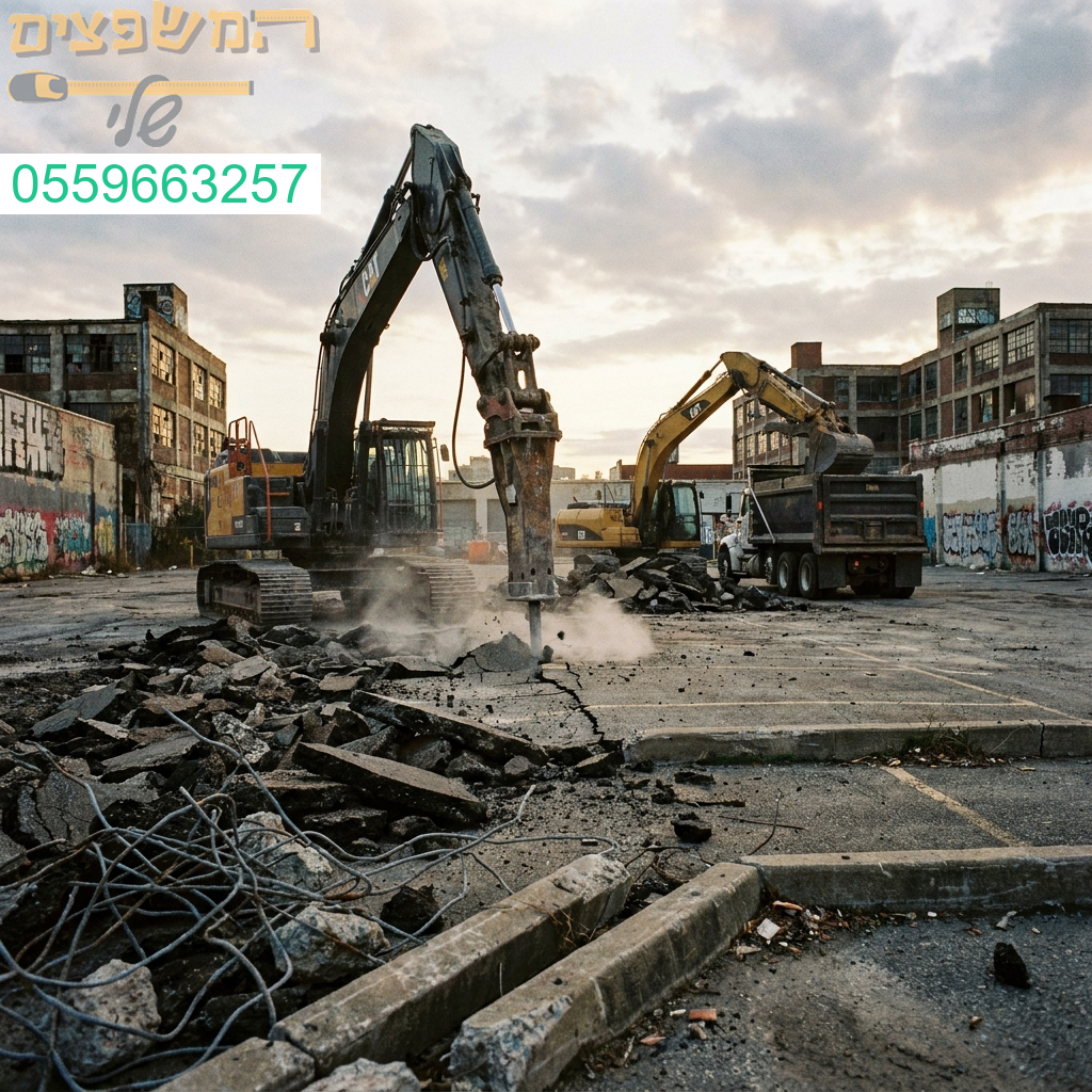 מומחים בפירוק אספלט וחניות ישנות עם דגש על איכות עבודה גבוהה וביצוע מקצועי ומהיר