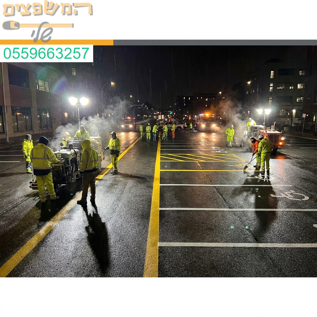 מקצועיות ודיוק ללא פשרות בסימון חניות וכבישים ברמה הגבוהה ביותר
