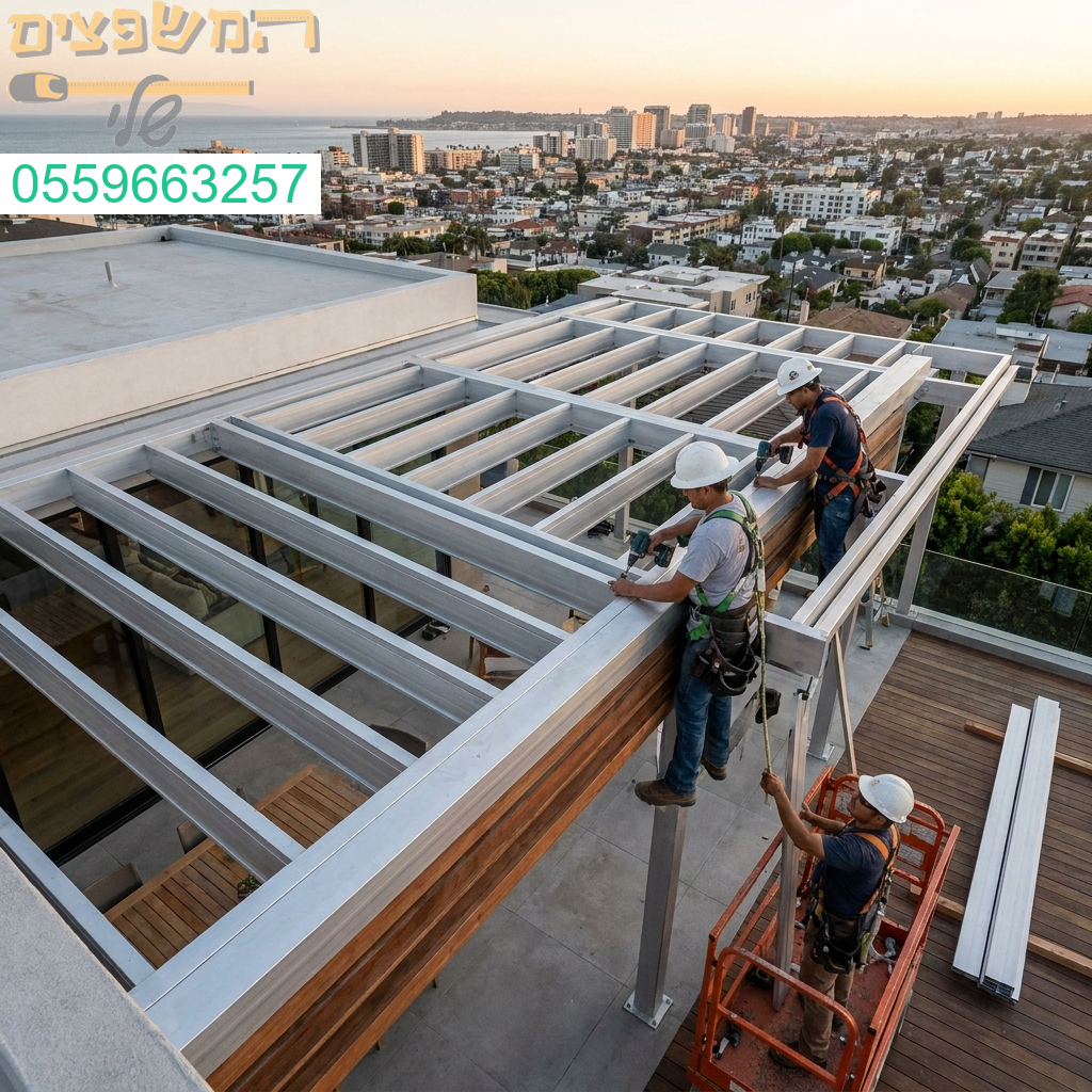 פרגולות אלומיניום בעיצוב יוקרתי ובסטנדרט ביצוע גבוה המעניקים לחלל החיצוני שלך מראה מודרני ובלתי נשכח