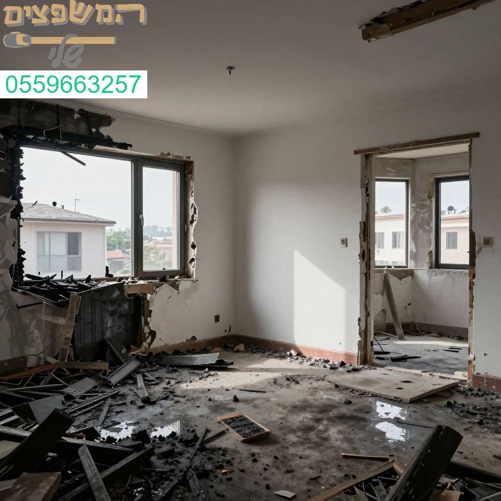 שיקום מקצועי לאחר שריפה או הצפה – מחזירים לכם את הבית למצבו החדש והמרהיב ביותר