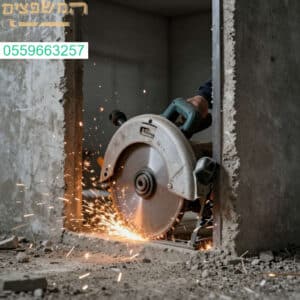 ניסור פתחים בבטון בדיוק מדהים ומהירות שיא לתוצאה נקייה ומקצועית ביותר