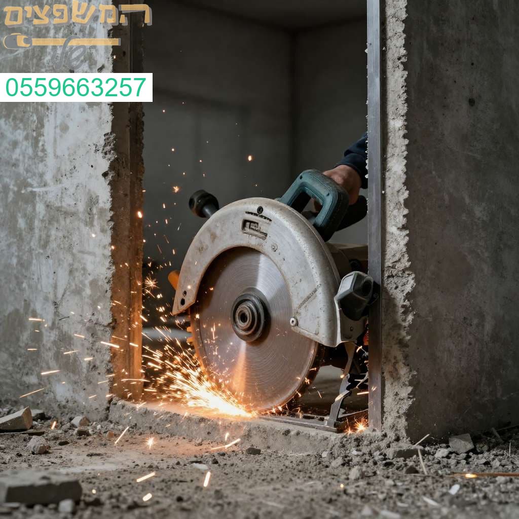 ניסור פתחים בבטון בדיוק מדהים ומהירות שיא לתוצאה נקייה ומקצועית ביותר