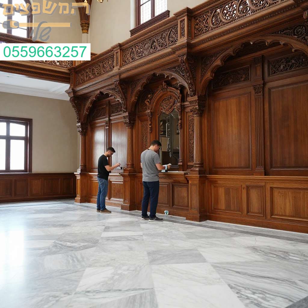 שיפוץ ובנייה של בתי כנסת בעיצובים יוקרתיים ועבודות עץ אמנותיות ומרשימות במיוחד