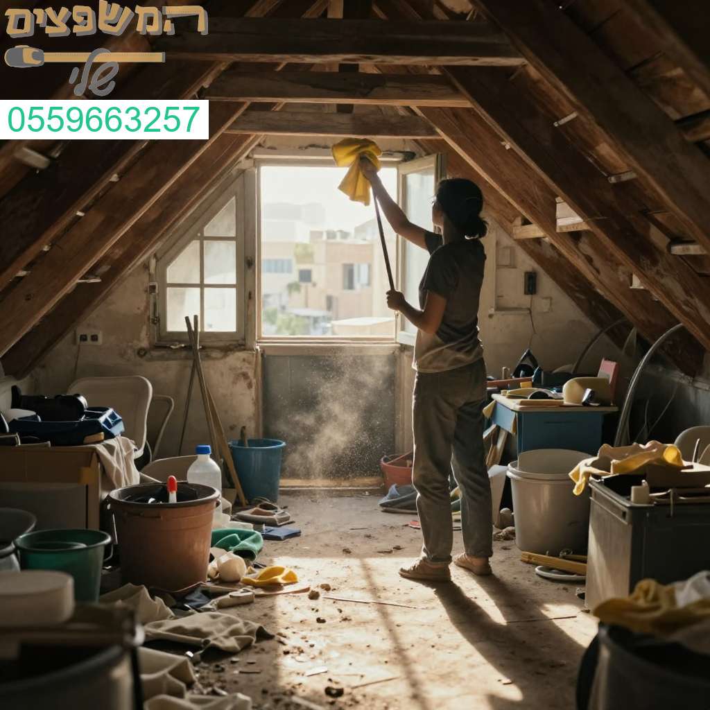 ניקוי ופינוי מקצועי של עומס מעליית הגג בתל אביב למרחב נקי ומרווח במינימום מאמץ