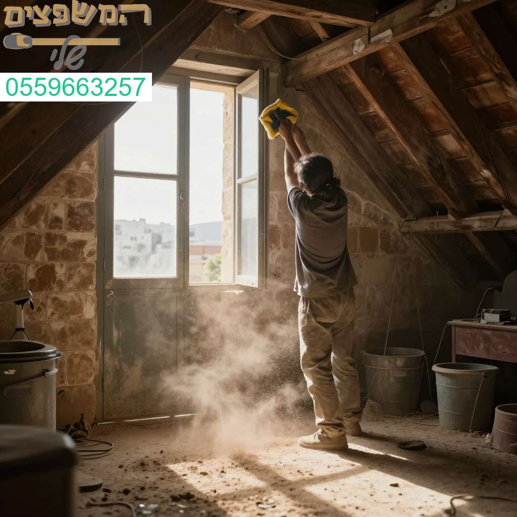 ניקוי מקצועי של עליית הגג בחיפה להשיבת האור والברק لביתכם עכשיו