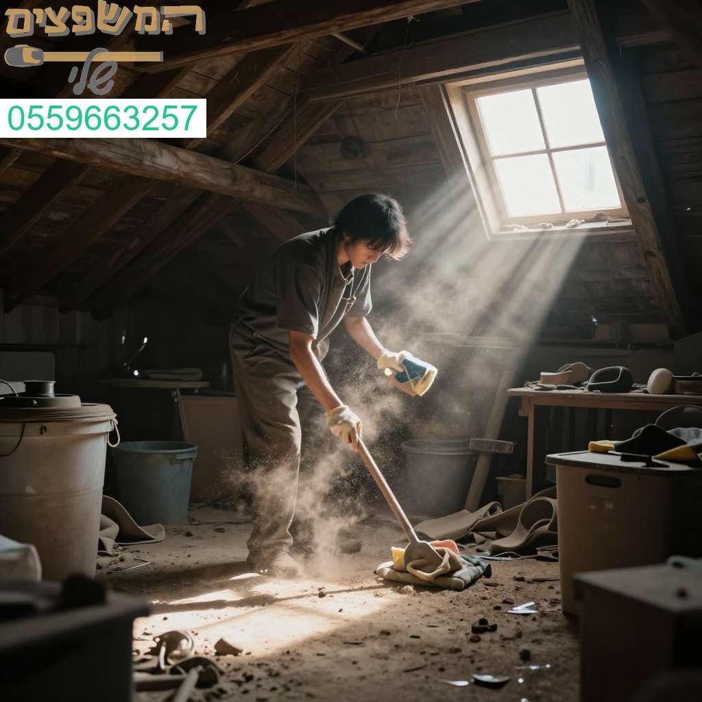 ניקיון מקצועי ויסודי של עליית הגג בבאר שבע - מחזירים את האור והמרחב לביתכם