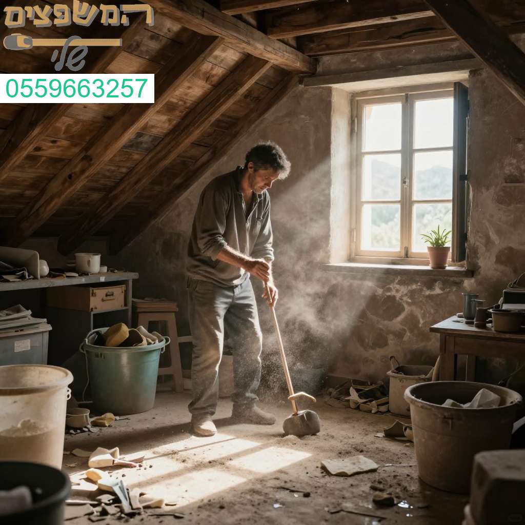 ניקיון מקצועי של עליות גג בחולון - פתרון מהיר ויסודי לאבק וללכלוך בביתכם
