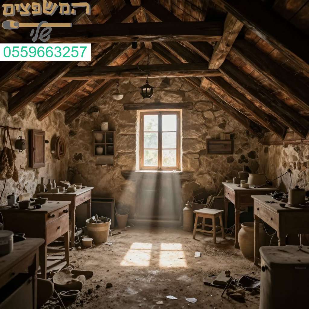 שירות ניקוי עליית גג מקצועי ברמלה – פתרון מושלם לערימות חפצים ומחסנים עמוסים