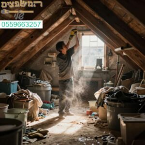ניקוי עליית גג בקריית גת - נפרדו מהבלגן ומצאו סדר وמרחב חדש בקלות