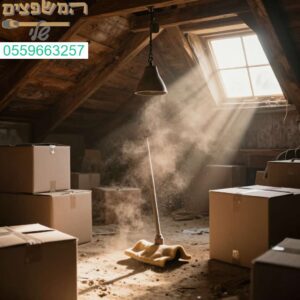 שירות ניקוי עליות גג בראש העין להפיכת המרחב המאובק והעמוס למקום נקי ומואר