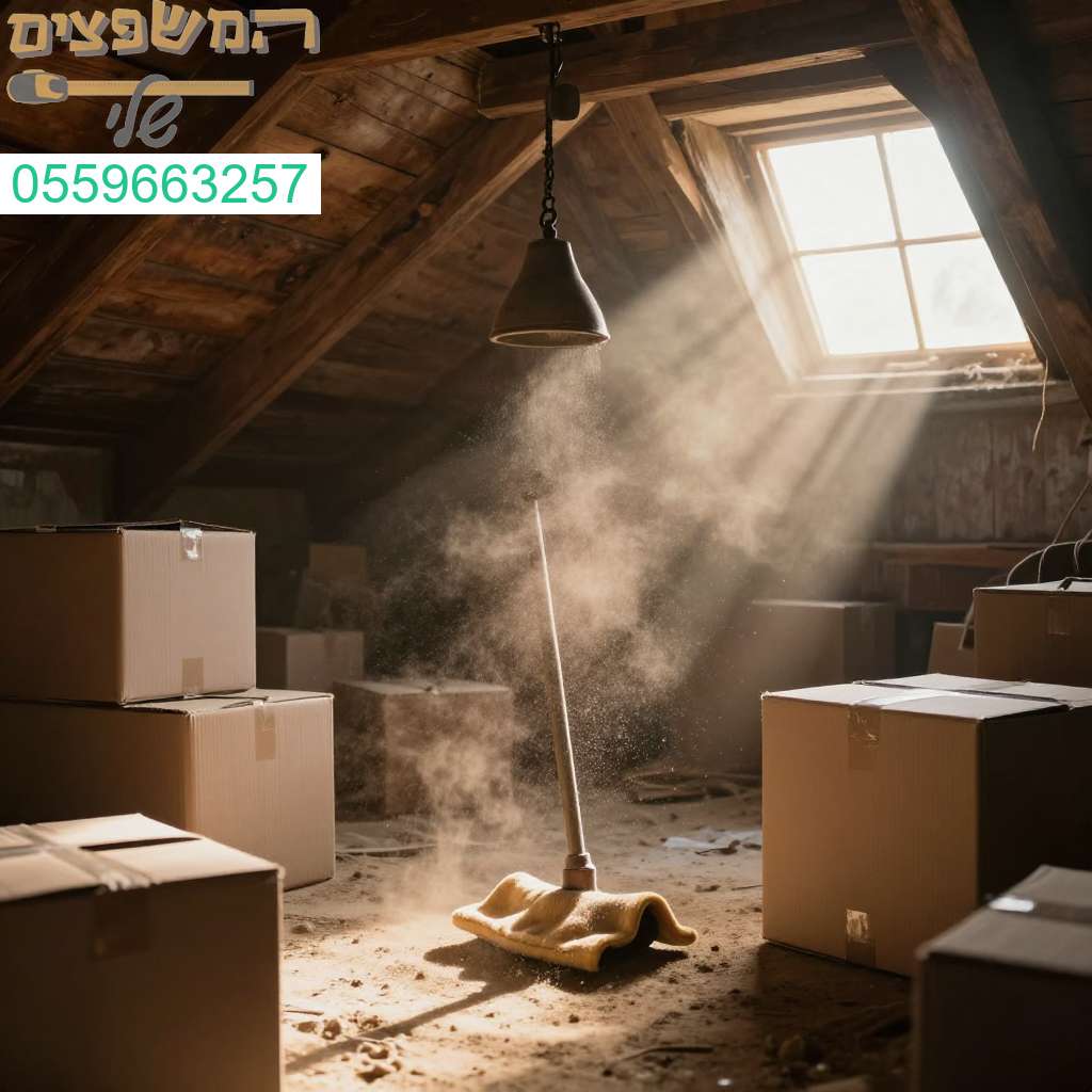 שירות ניקוי עליות גג בראש העין להפיכת המרחב המאובק והעמוס למקום נקי ומואר