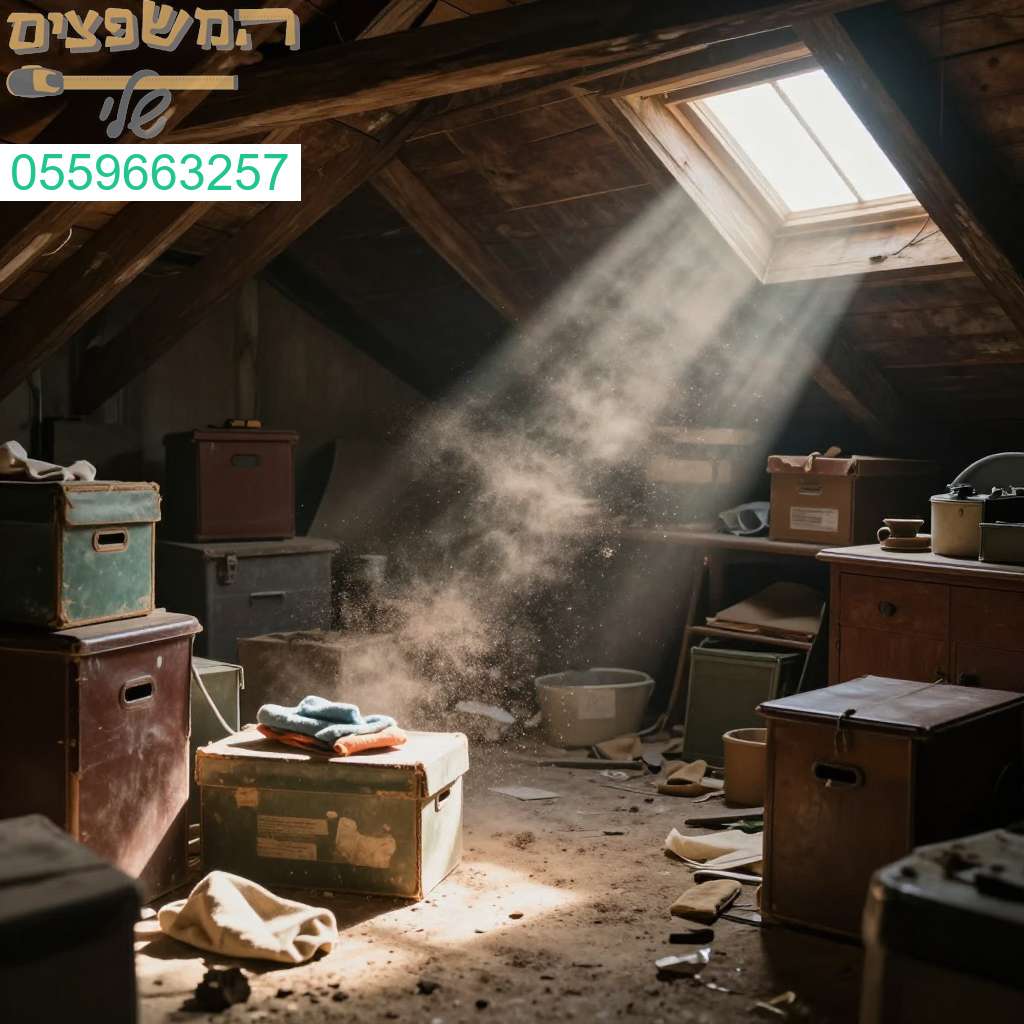 ניקוי יסודי של עליות גג מאובקות ומבולגנות באור יהודה בשירות מקצועי وמהיר ביותר