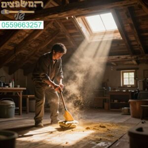 ניקוי מקצועי ויסודי לעליית הגג בנשר למראה נקי ומואר בכל פינה בבית שלכם