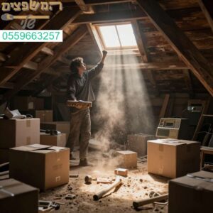 נפרדים מהאבק והעומס עם ניקוי עליית גג מקצועי ומהיר בגבעת שמואל