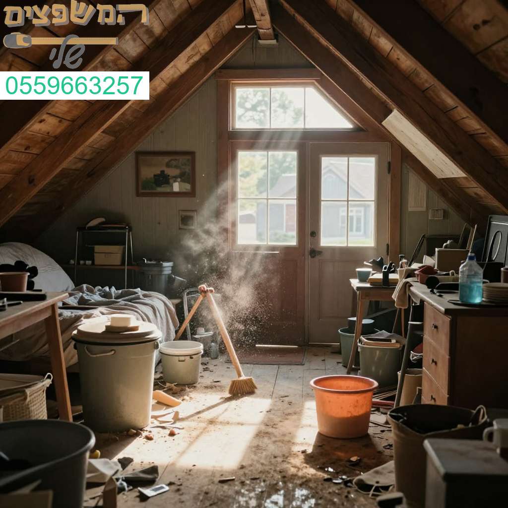 ניקוי עליות גג בקריית אונו - נפרדים מהאבק ומשיגים מרחב נקי מאורגן ומואר