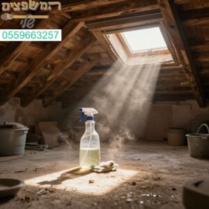 ניקוי עליית גג בפרדס חנה כרכור - ננקה את האבק ונחזיר לביתכם ברק מרהיב