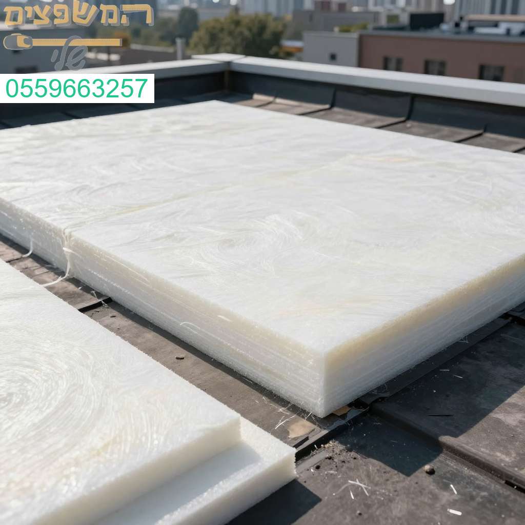 בידוד תרמי מקצועי לגגות שטוחים עם לוחות קלקר לשמירה על טמפרטורת הבית וחיסכון בחשמל