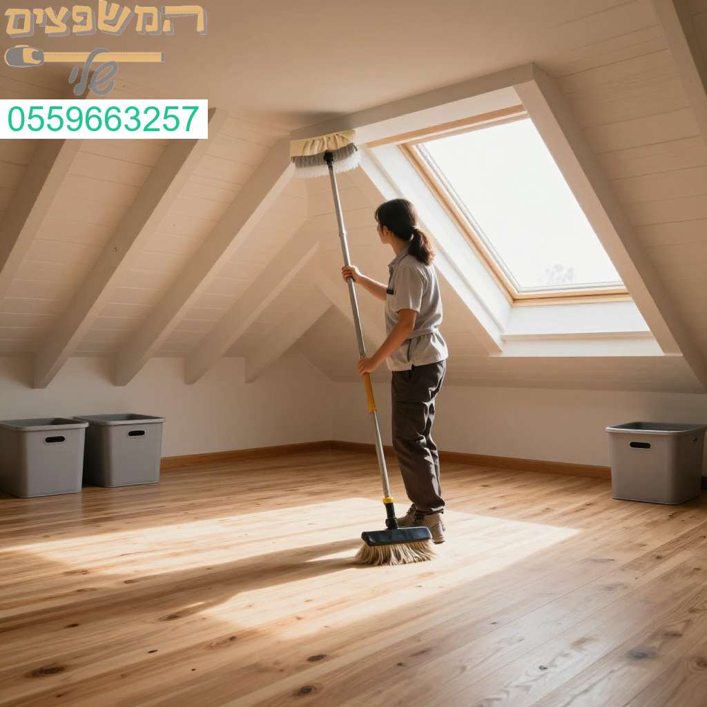 ניקוי עליית גג בתל אביב – שירות מקצועי למרחב נקי ומואר בדיוק עבורכם