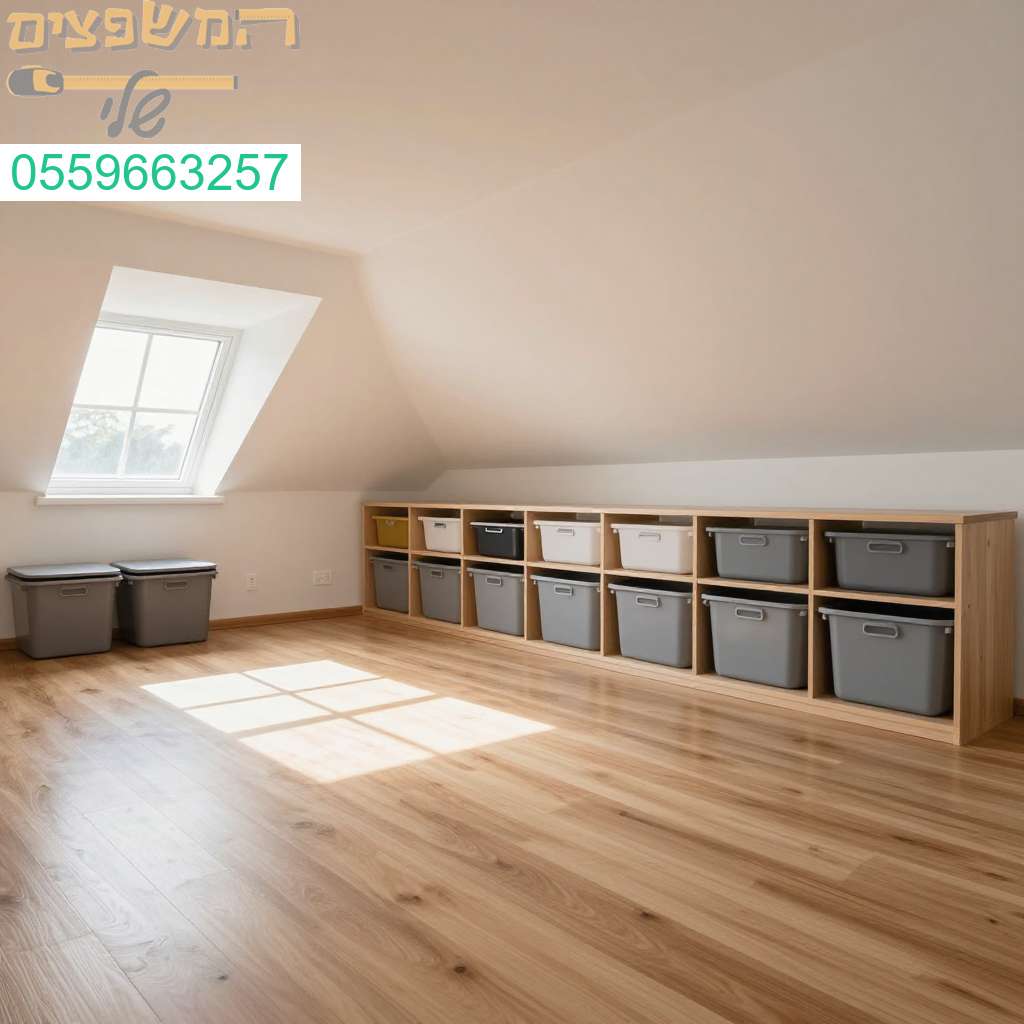 הפכו את עליית הגג שלכם לחלל נקי ומסודר עם המומחים בראשון לציון