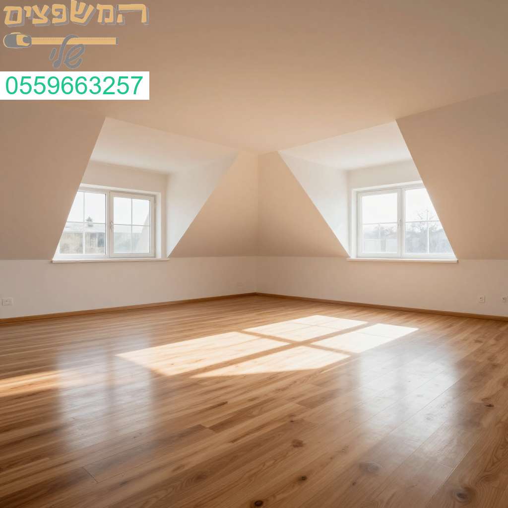 עליית גג נקייה ומוארת בחולון - שירותי ניקוי מקצועיים למרחב המושלם שלכם