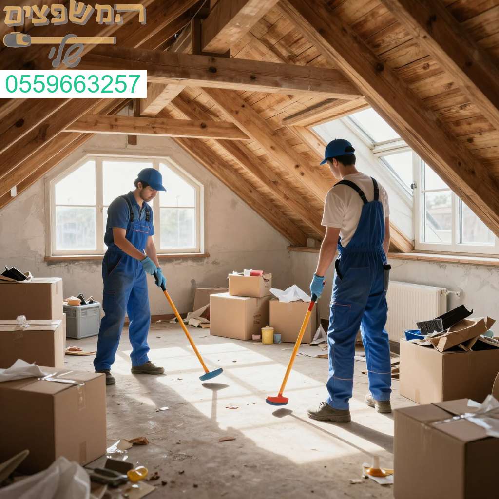 ניקוי עליית גג מקצועי ואיכותי בהרצליה – שירות מהיר לבית נקי ומסודר