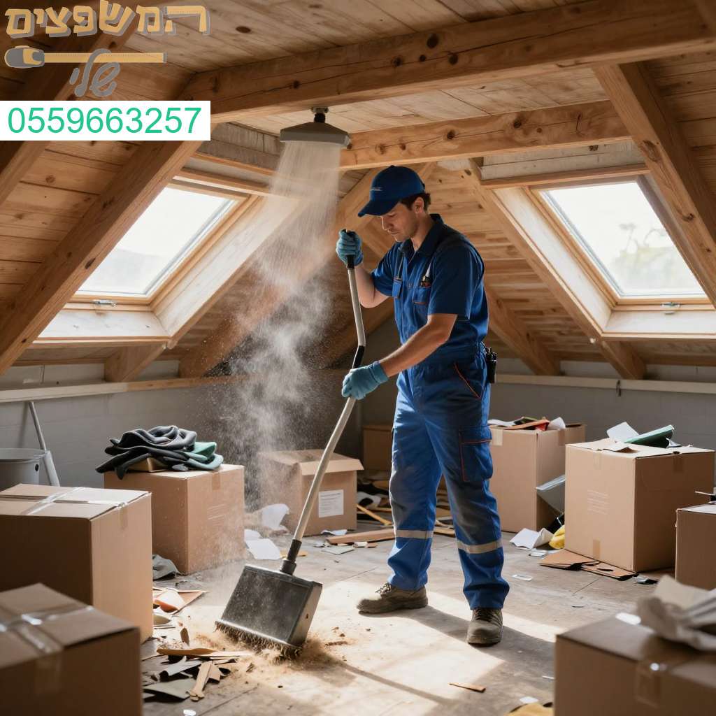 שירות ניקוי עליות גג מקצועי בכפר סבא להחזרת הניקיון והסדר המיידי לבית שלכם