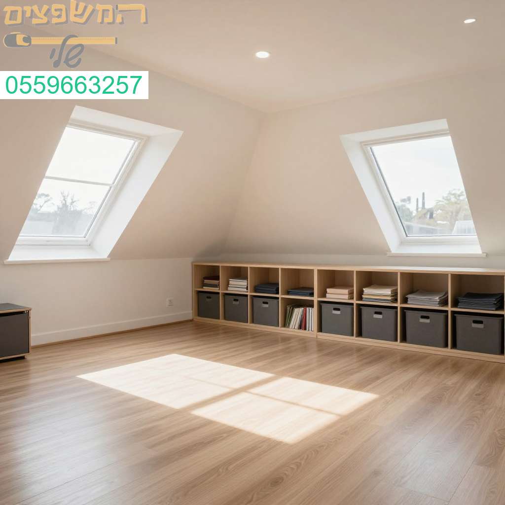 עליית גג נקייה ומוארת ברעננה - שירות ניקוי מקצועי להפיכת כל חלל למקום מושלם