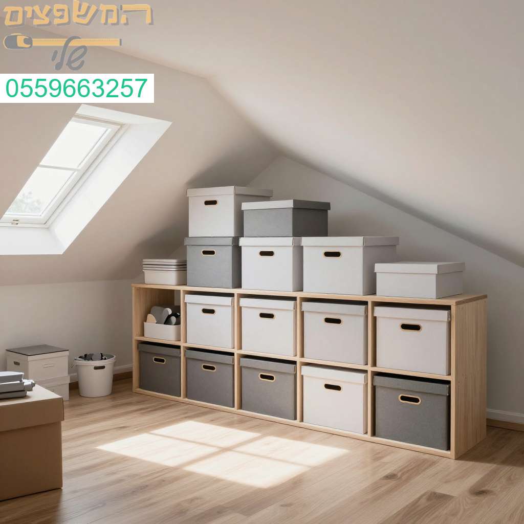 הופכים עליות גג מבולגנות למרחבים נקיים ומסודרים בגבעתיים צרו קשר לשירות מקצועי