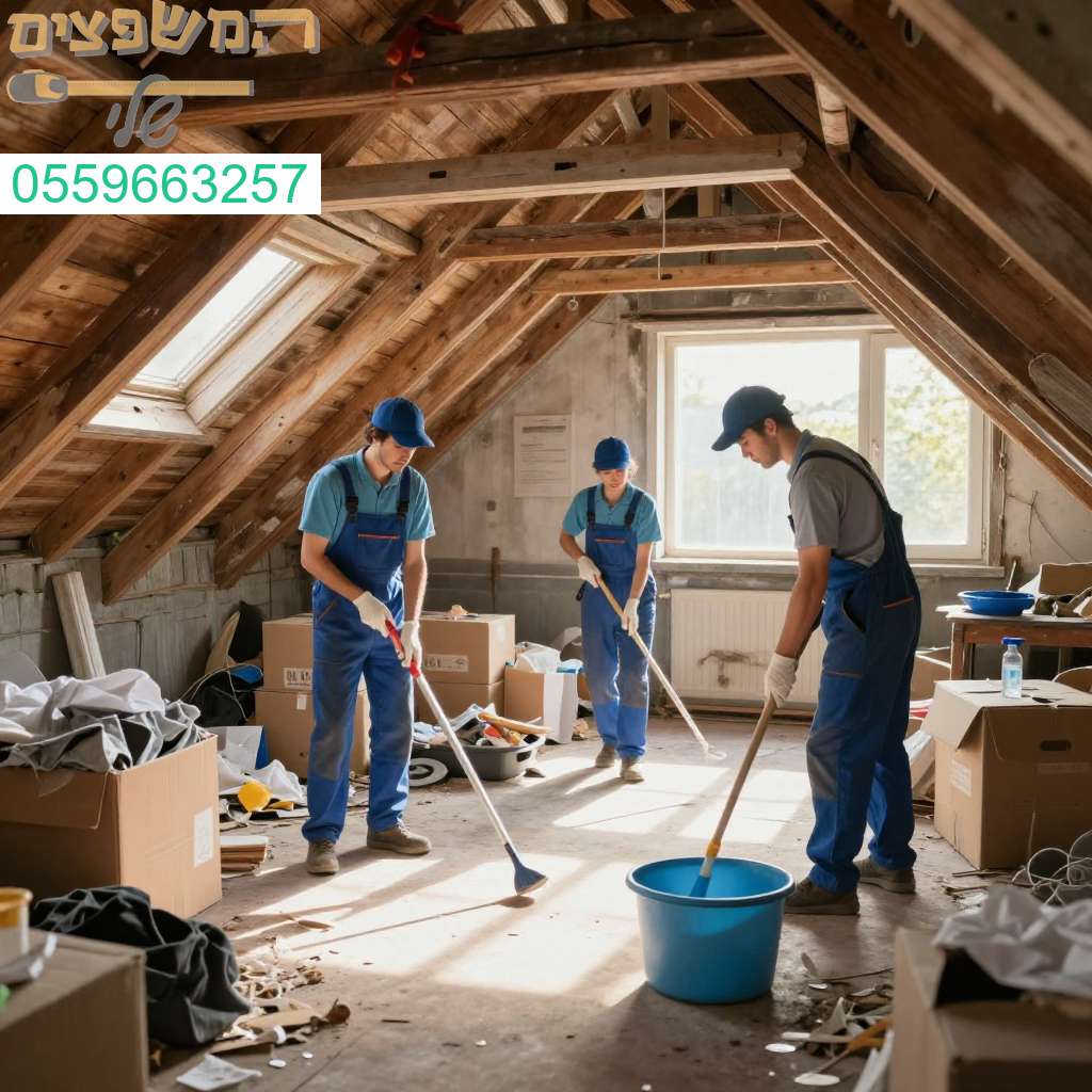 ניקוי עליית גג בקריית מוצקין – שירות מקצועי ומהיר לבית נקי ומסודר לחלוטין