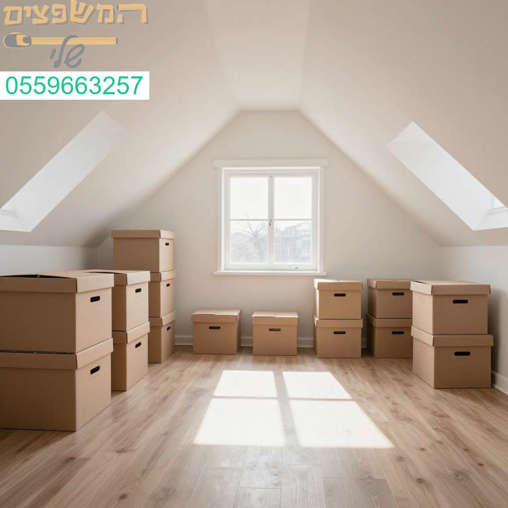 הפתרון המושלם לניקוי עליית גג בנשר – פינוי קופסאות ויצירת מרחב נקי ומסודר