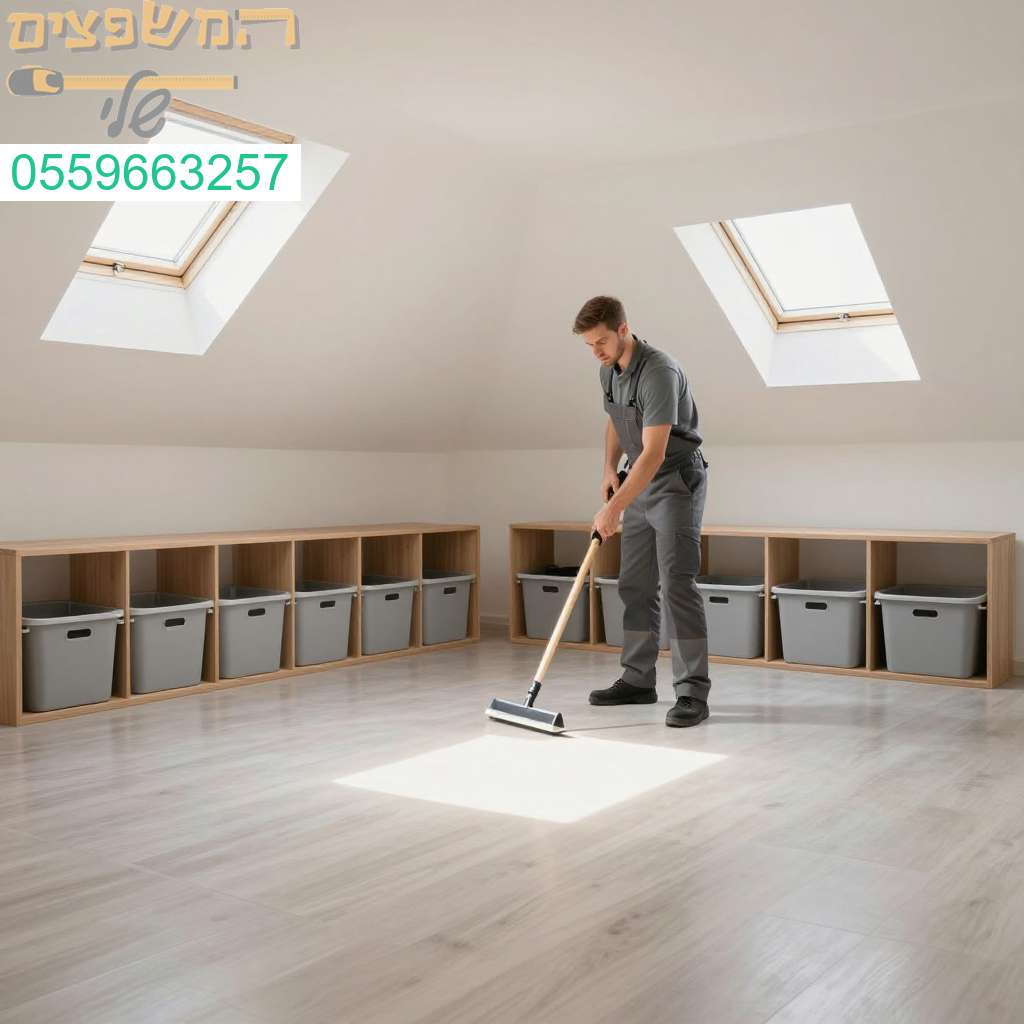 שירות ניקוי עליית גג מקצועי בנס ציונה לבית נקי ومסודר وמרענן