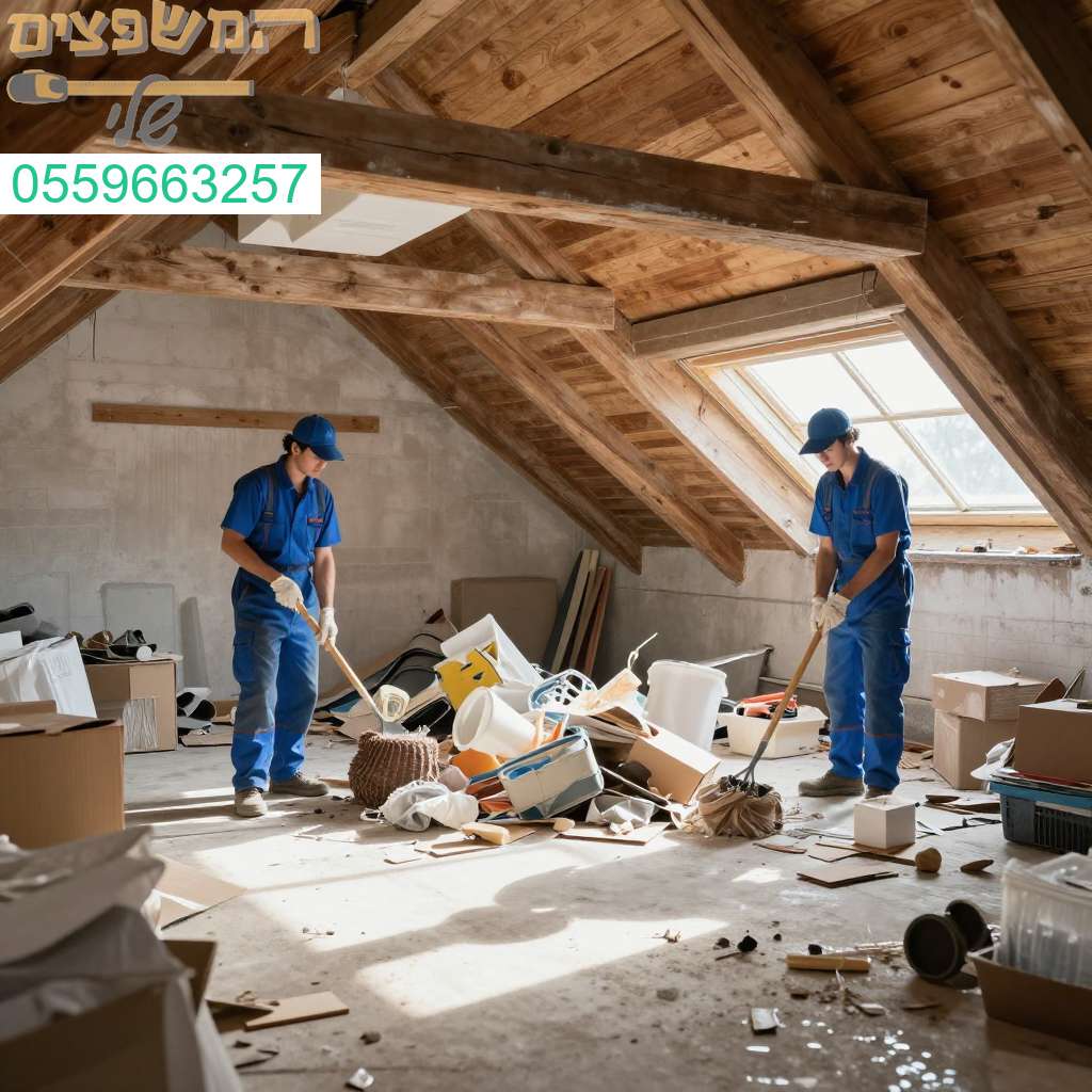 ניקוי מקצועי של עליית גג בשדרות להבית נקי ומסודר עם שירות מהיר ויסודי