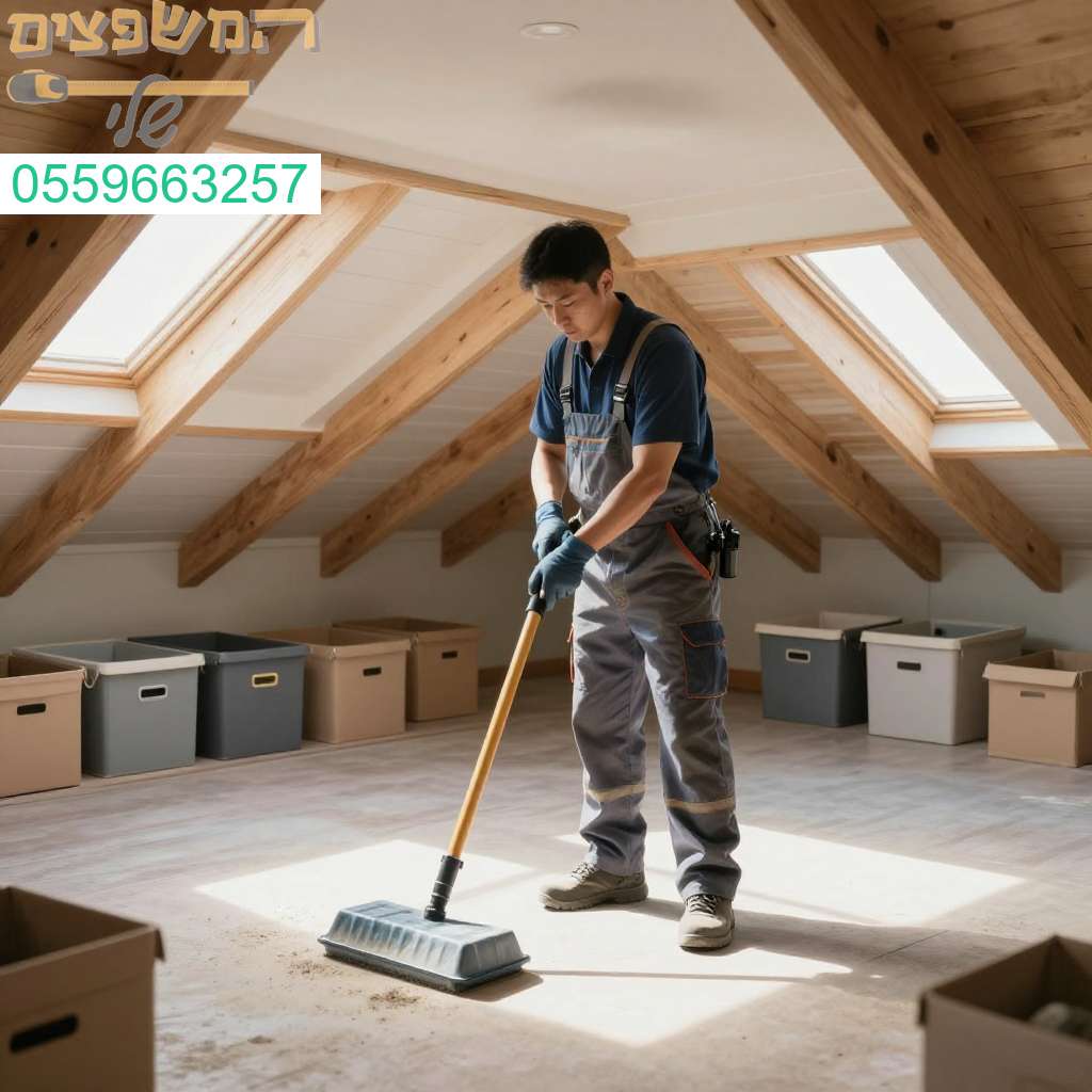 ניקוי עליית גג מקצועי בפרדס חנה כרכור לשירות מהיר ובית נקי ומסודר תמיד