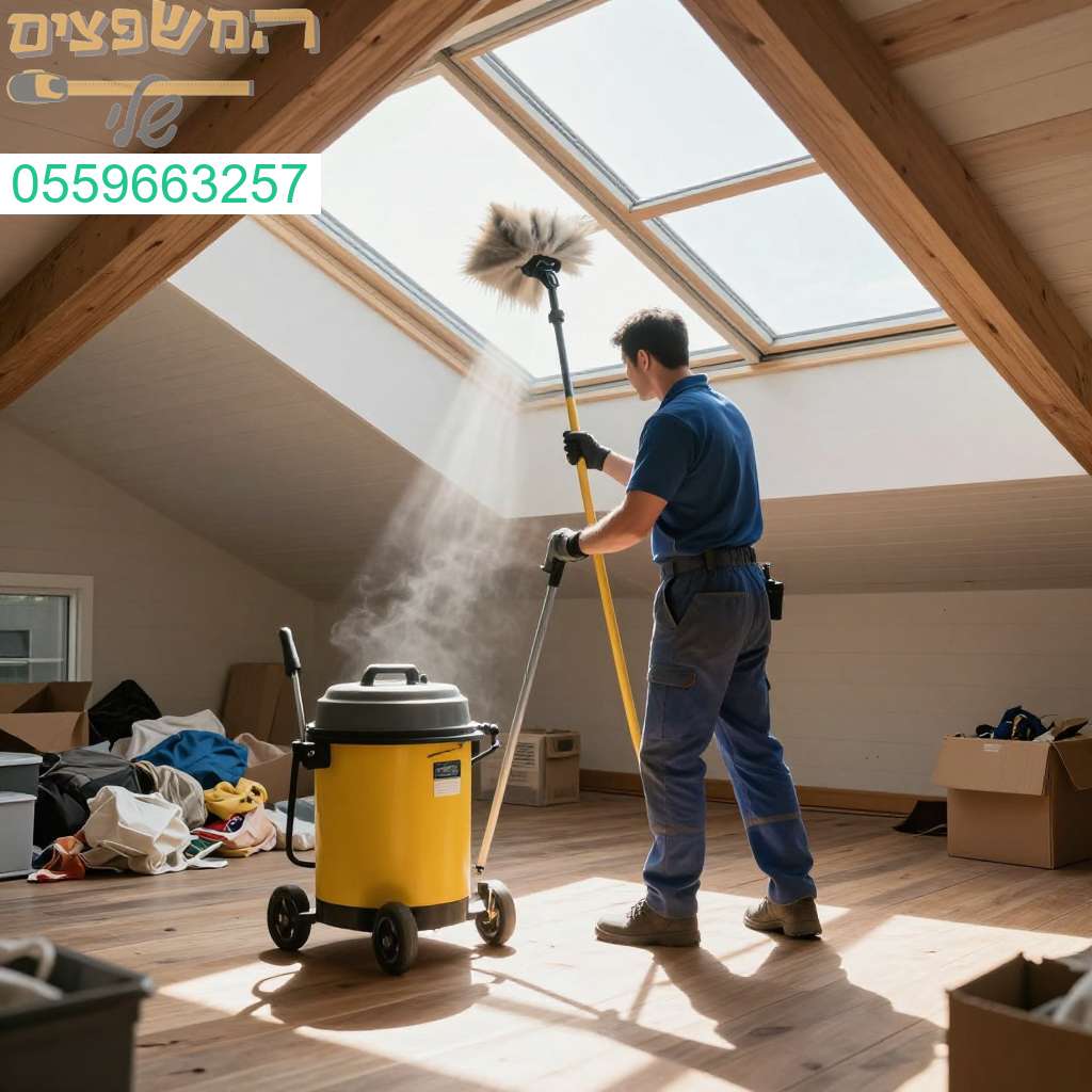 ניקוי מקצועי ויסודי של עליות גג בקריית עקרון למראה נקי ומרענן בכל פינה בביתכם