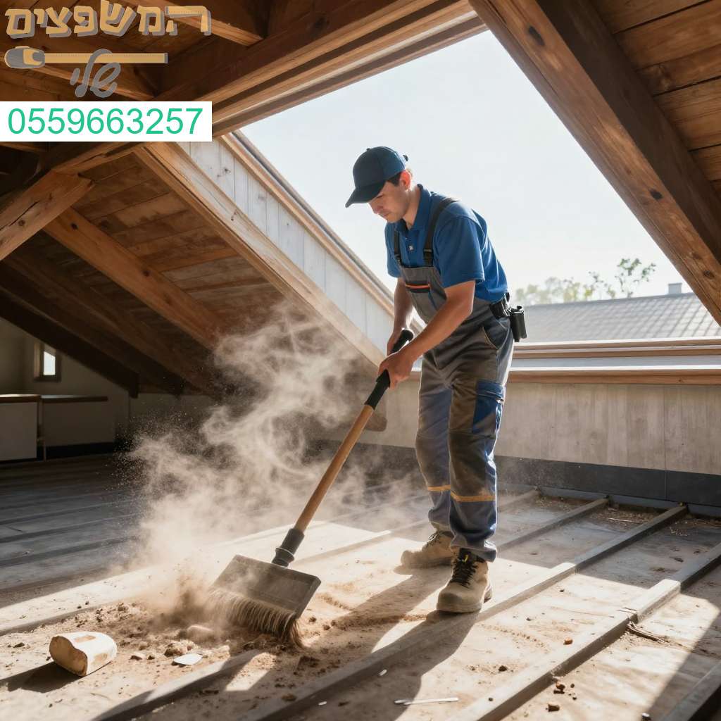 ניקוי מקצועי ויסודי לעליות גג בתל מונד - לבית נקי ובריא יותר