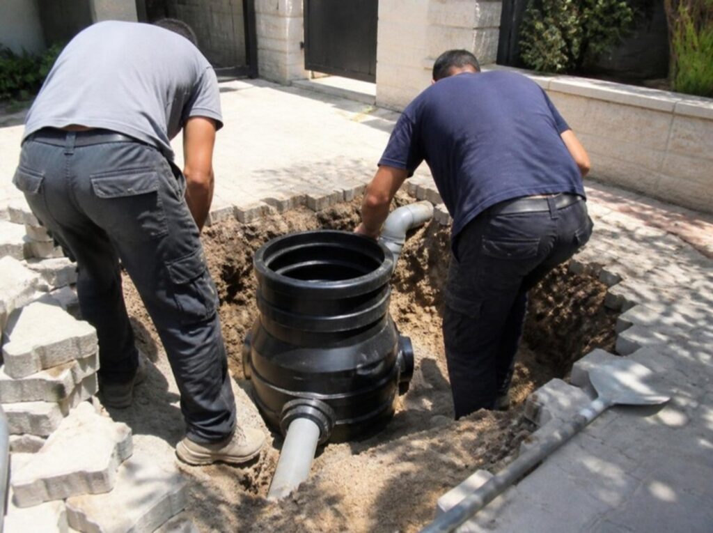 החלפת בריכת ביוב